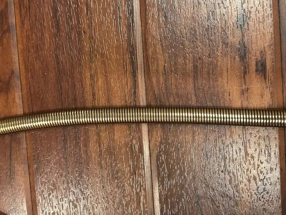 Vintage Brass Tone Bow Metal Snake Chain Stretch Belt, 33” coquette retro girly